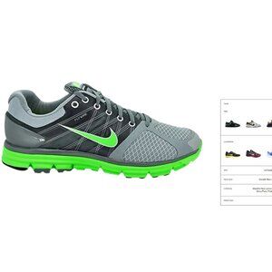 Nike LunarGlide+ 2 in Stealth Neo Lime - Men's size 11.5